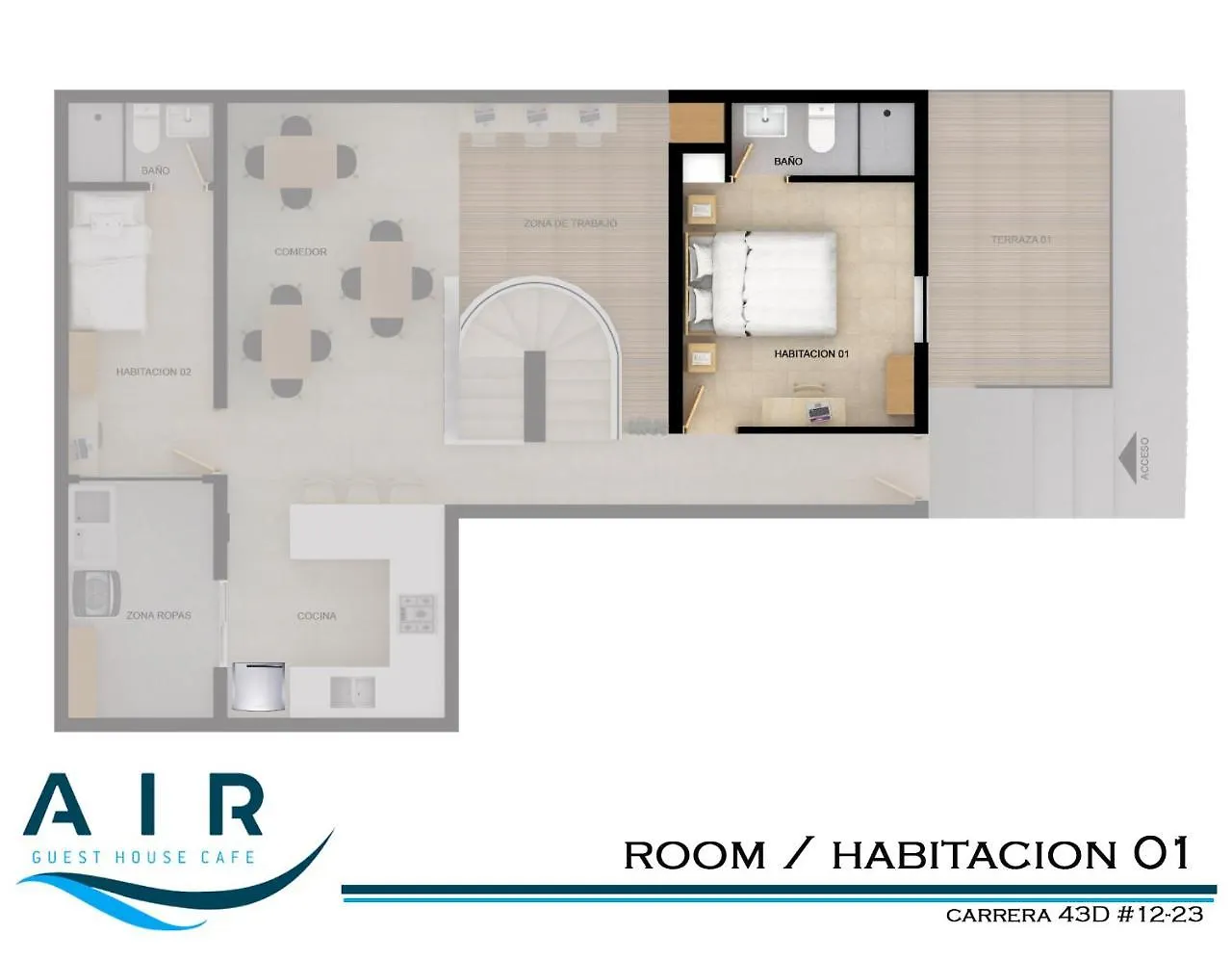 Air Guest House Medellin 3*,  Colombia